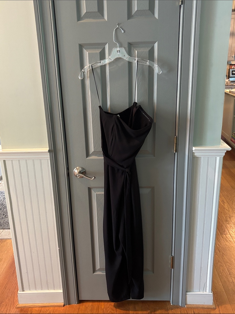 Classic Black Jumpsuit with Tie Waist size 8 loft New with Tags
